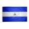 2ft. x 3ft. Nicaragua Flag Seal with Canvas Header