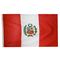 2ft. x 3ft. Peru Flag Seal with Canvas Header