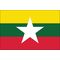 4ft. x 6ft. Myanmar/Burma Flag w/ Line Snap & Ring