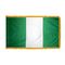2ft. x 3ft. Nigeria Flag Fringed for Indoor Display