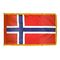 2ft. x 3ft. Norway Flag Fringed for Indoor Display