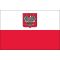 2ft. x 3ft. Poland w/Eagle Flag for Indoor Display