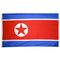 4ft. x 6ft. North Korea Flag w/ Line Snap & Ring