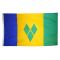 4ft. x 6ft. St. Vincent/Grenadines Flag with Brass Grommets