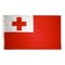 4ft. x 6ft. Tonga Flag w/ Line Snap & Ring