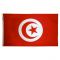 4ft. x 6ft. Tunisia Flag w/ Line Snap & Ring