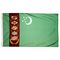 4ft. x 6ft. Turkmenistan Flag with Brass Grommets
