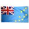 4ft. x 6ft. Tuvalu Flag w/ Line Snap & Ring