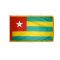 2ft. x 3ft. Togo Flag Fringed for Indoor Display