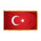 2ft. x 3ft. Turkey Flag Fringed for Indoor Display