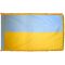 4ft. x 6ft. Ukraine Flag for Parades & Display with Fringe