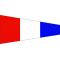 Size 7 Number 3 Signal Pennant with Grommets
