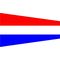 Size 3-1/2 Formation Signal Pennant with Line Snap and Ring