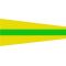 Size 6 Preparation Signal Pennant with Line Snap and Ring