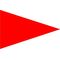 Size 6 Speed Signal Pennant with Line Snap and Ring