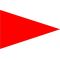 Size 4 Speed Signal Pennant with Line Snap and Ring