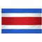 2ft. x 3ft. Costa Rica Flag No Seal with Canvas Header