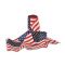 12 in. x 25 ft. U.S. Flag Pattern Bunting