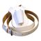 Single Strap White Leather Flagpole Carrying Belt