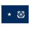 2ft. x 3ft. Coast Guard 1 Star Admiral Flag with Grommets