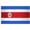 2ft. x 3ft. Costa Rica Flag Seal with Canvas Header