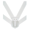 White Web DBL Straps-XL Flagpole Carrier Belt
