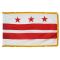3ft. x 5ft. District of Columbia Flag Fringed for Indoor Display