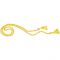 Gold Banner Hanging Cords