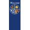 17 x 36 in. to 17 x 45 in. Four Seasons Blue Fabric Banner
