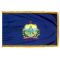 2ft. x 3ft. Vermont Flag Fringed for Indoor Display
