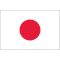 43 in. x 50 in. Japan Flag with Canvas Header