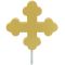Gold Aluminum Botonee Cross