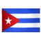 12 in. x 18in. Cuba Flag with Canvas Header