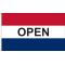 3 x 5 ft. Open Horizontal Message Flag Red White and Blue