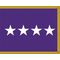 3 x 4ft. Chaplain 4 Star General Flag for Indoor Display Fringed