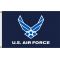 3ft. x 5ft. Blue Air Force Wings Flag