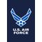 12 in. x 18 in. Blue Air Force Wings Garden Flag