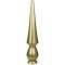 8 in. Round Metal Spear Ornament Gold