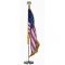 Magnetic Auto Fender Flag Set with Eagle Ornament
