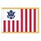 4. x 6ft. US Customs & Border Protection Flag Display w/Fringe