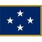 4ft. x 6ft. Navy 4 Star Flag for Display w/ Fringe