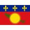 2ft. x 3ft. Guadeloupe Flag with a Red Field & Canvas Header