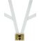 White Honor Guard Flag Carrying Harness w/Brass Cup