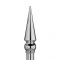 8-1/4 in. Silver Round Spear Finial