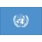 3ft. x 5ft. United Nations Flag with Side Pole Sleeve & White Fringe