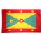 Size 7 Grenada Flag with Canvas Header & Brass Grommets