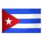 Size 7 Cuba Flag w/ Heading & Grommets