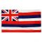 Size 7 Hawaii Flag with Canvas Header & Brass Grommets