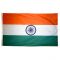 Size 7 India Flag with Canvas Header
