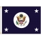 3ft. 7 in. x 5ft. 1 in. Secretary of State Flag with Canvas Header and Grommets